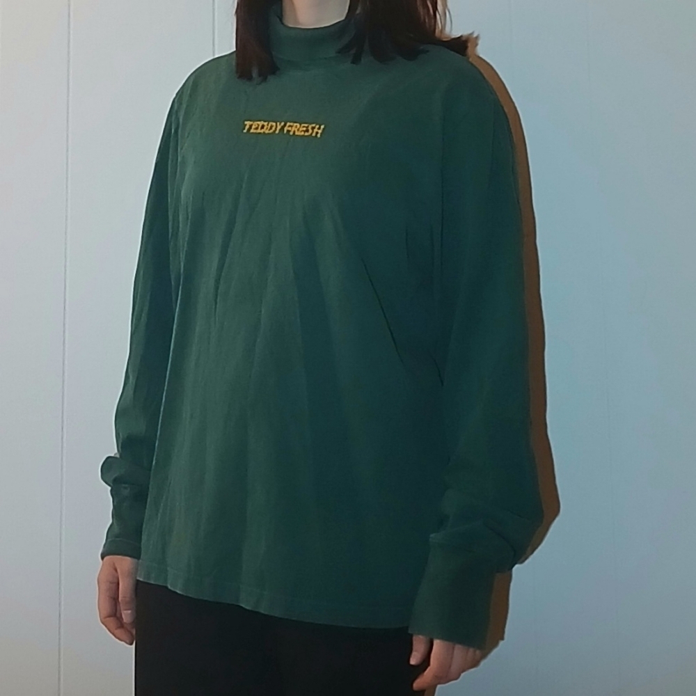 Teddy Fresh Forest Green Turtleneck Top